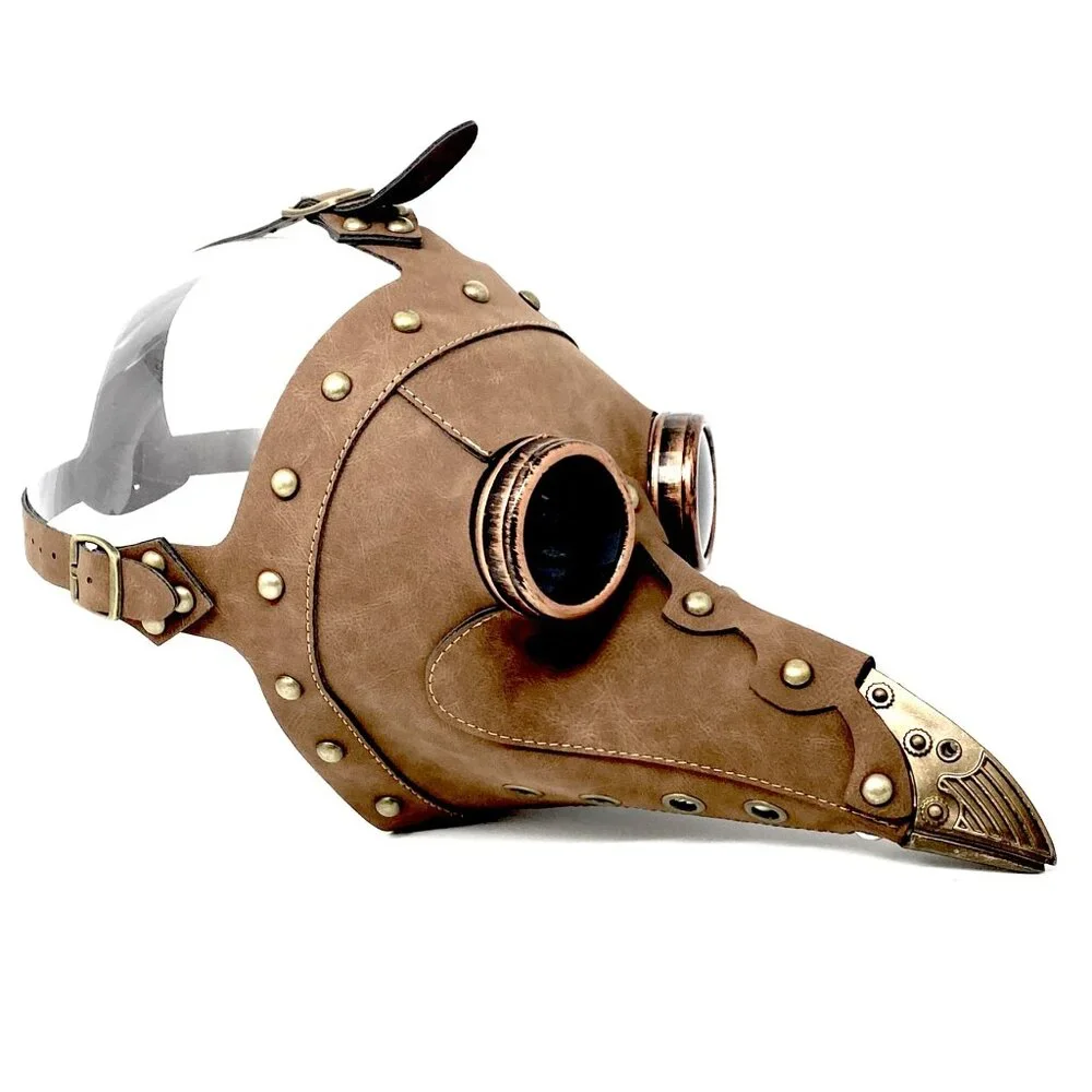 Steampunk Plague Doctor Mask, Long Nose Halloween Masquerade Party Masks
